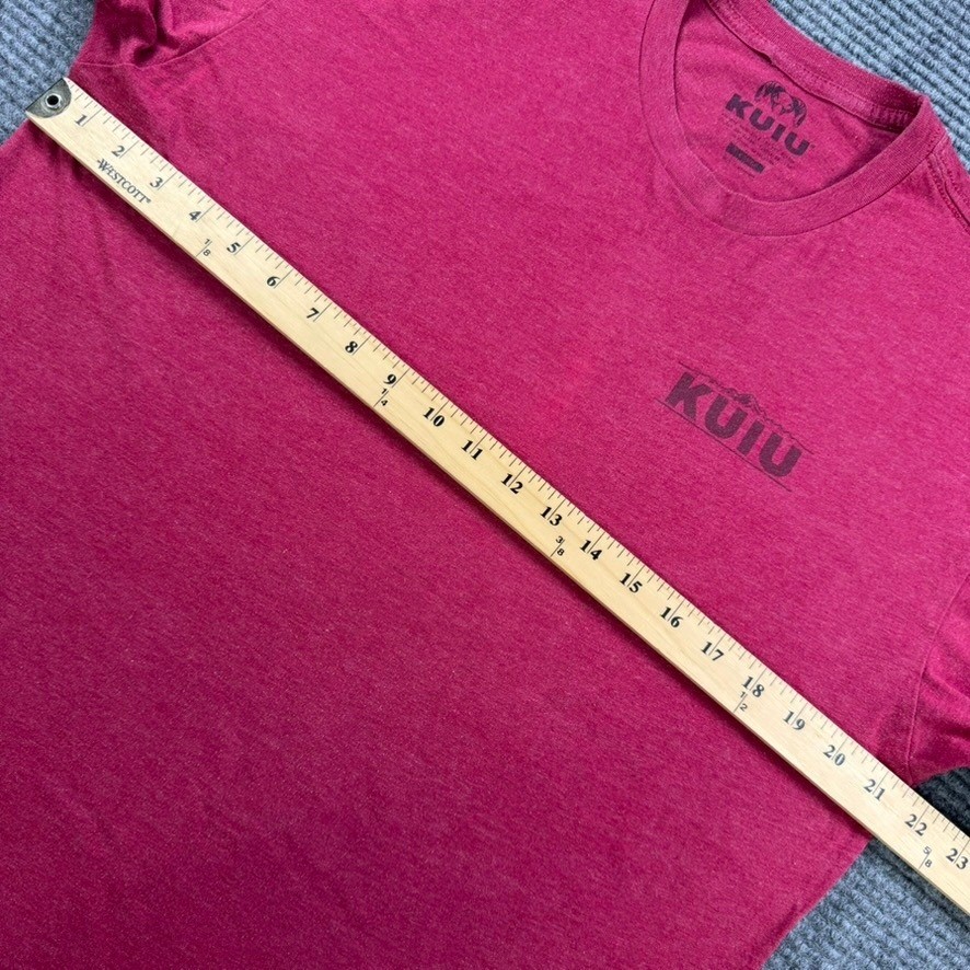 Kuiu Ultralight Hunting Graphic T-Shirt Mens XL Red Short Sleeve Crewneck Logo