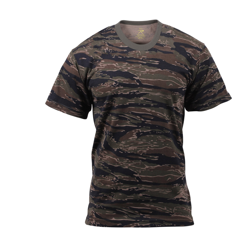 Tiger Stripe Camo T-Shirt Army Special Forces Navy SEAL&rsquo;s USAF Military Veteran