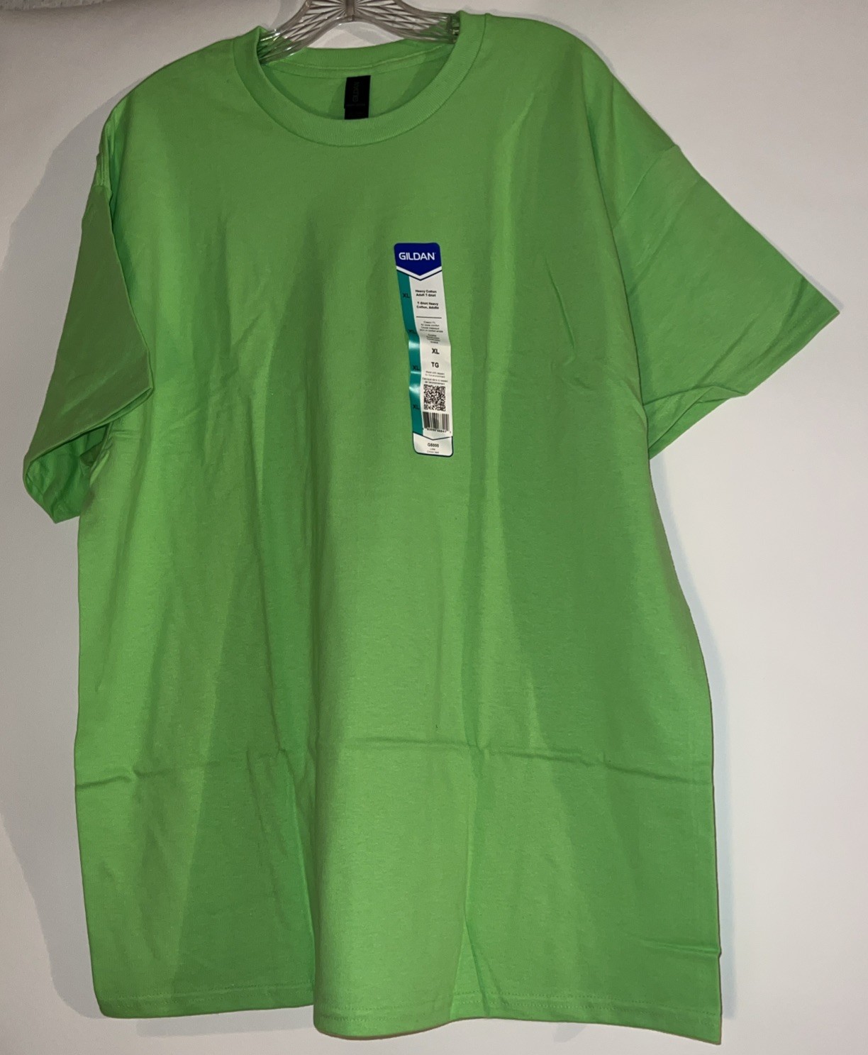 Gildan Mens G500 Solid Heavy Cotton Plain Short Sleeve Green Casual Fit T-Shirt