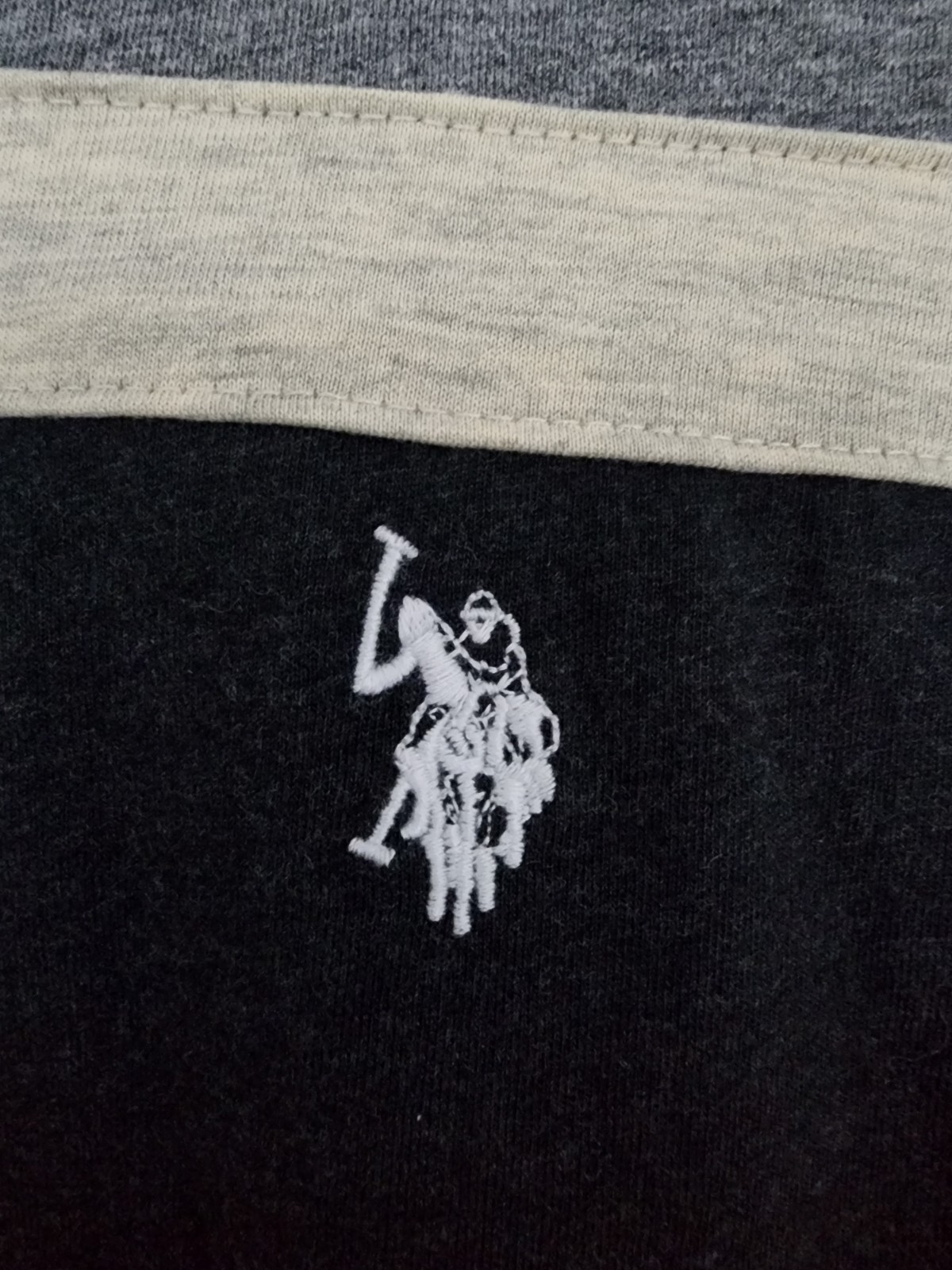 NWT US Polo Assn. long sleeve tee Grey logo size medium