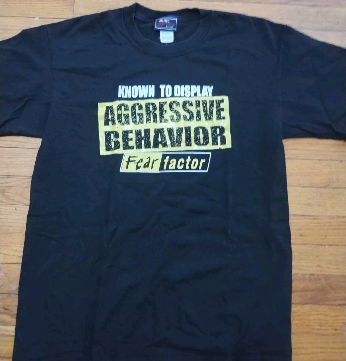 Vintage Y2K NBC Experience Store Fear Factor T-shirt Large Joe Rogan