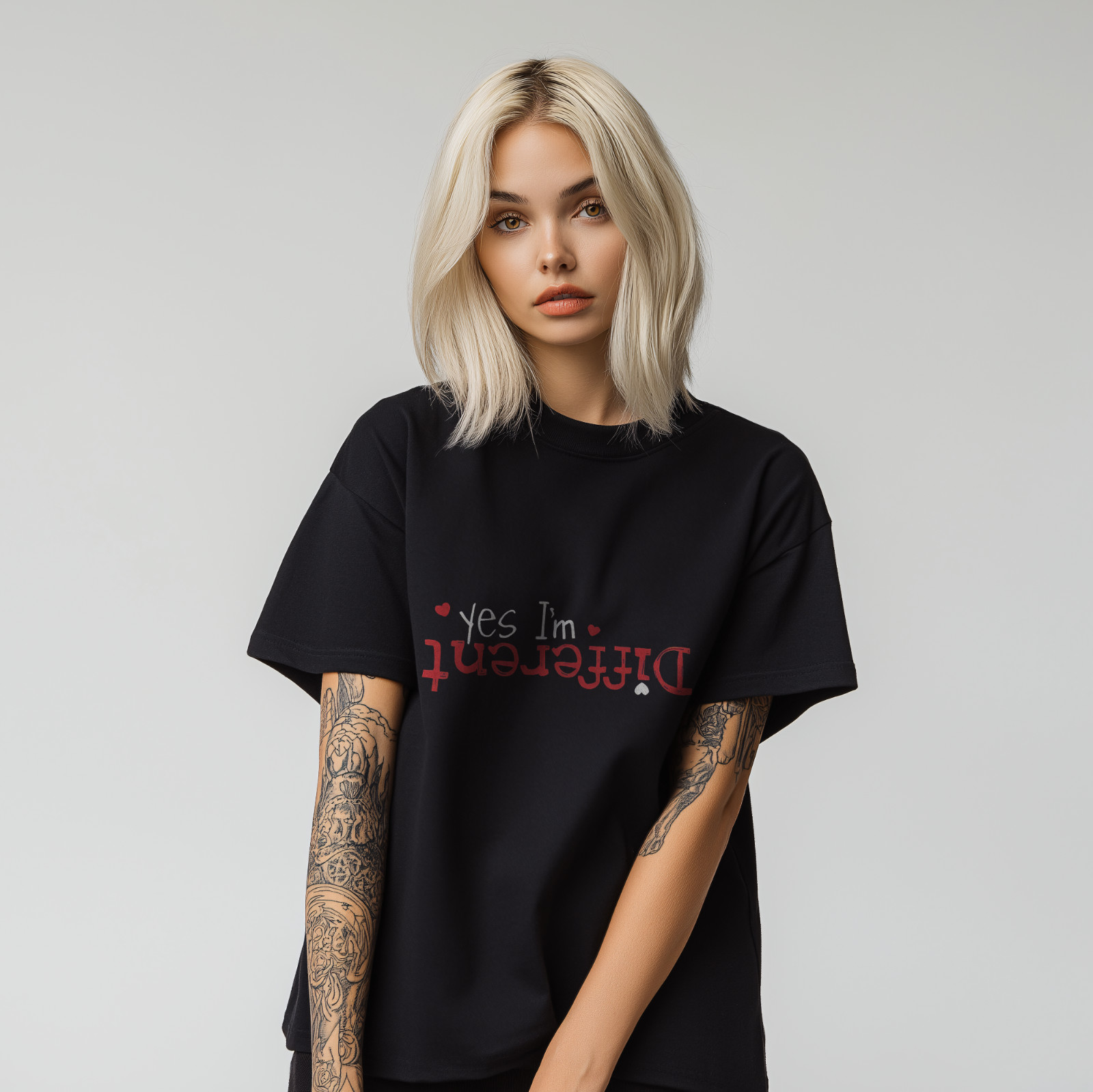Yes I&rsquo;m Different Upside Down Funny T-Shirt Unique Humor Graphic Tee Unisex A44