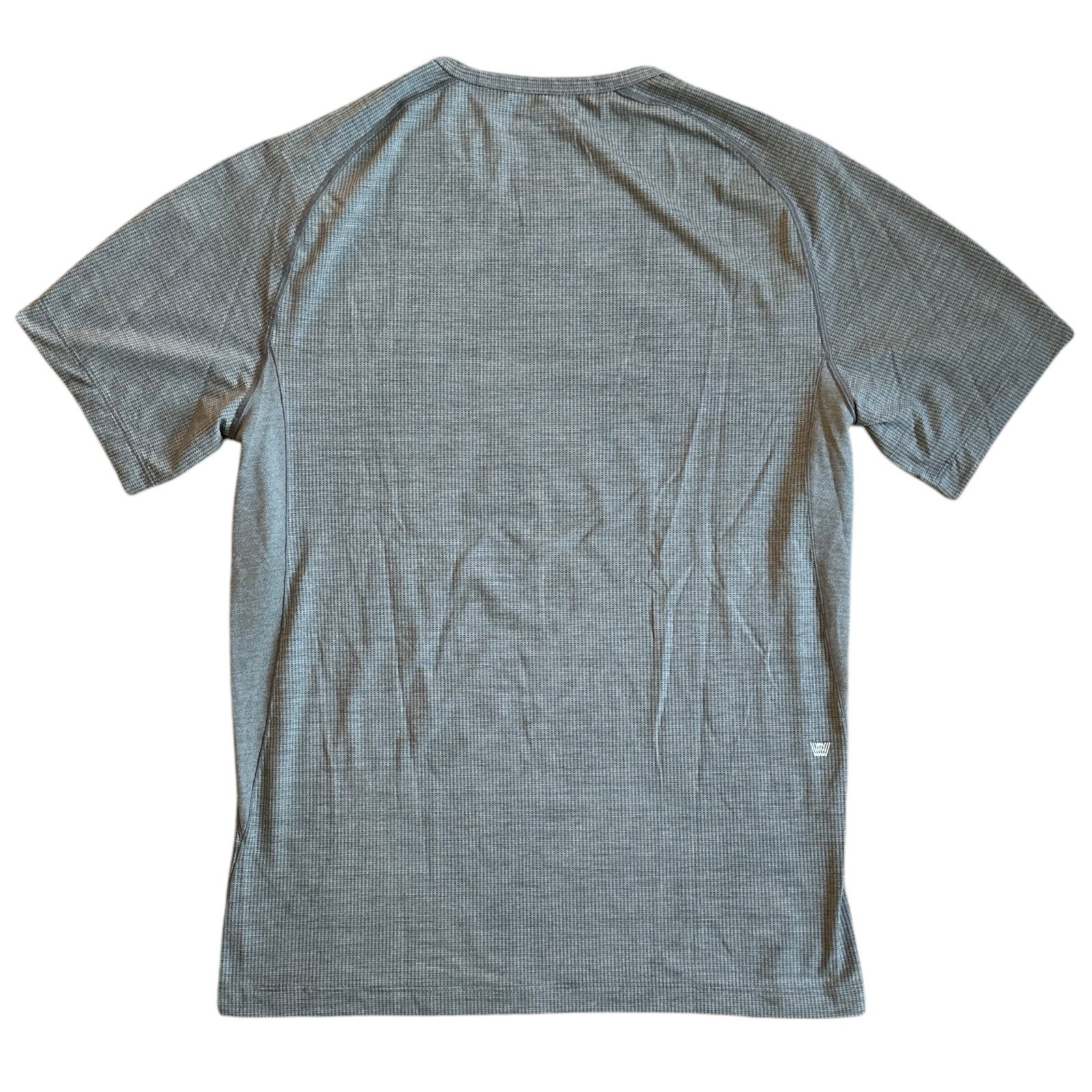 Mack Weldon Performance Crew Neck T-Shirt Mens Sz Large Gray Short Sleeve Waffle