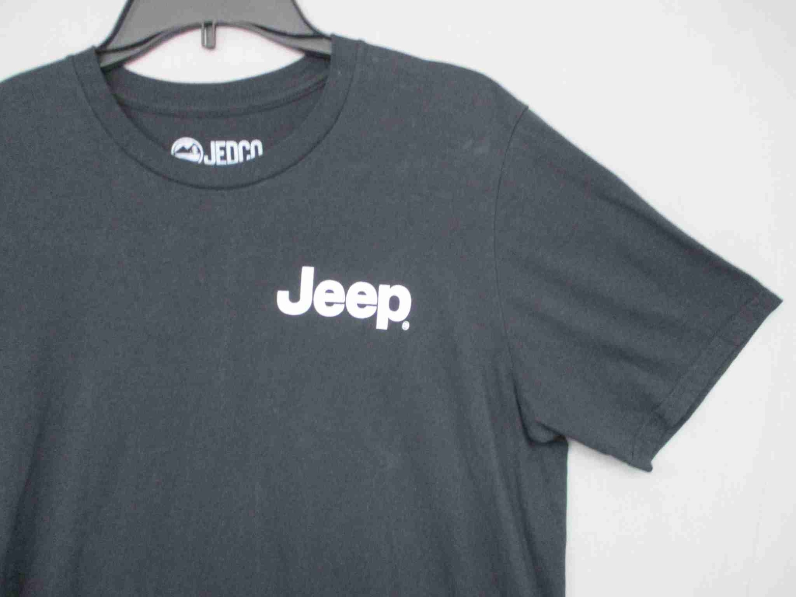 Jedco Black Graphic Trendy Adventure Unisex TShirt Size Medium
