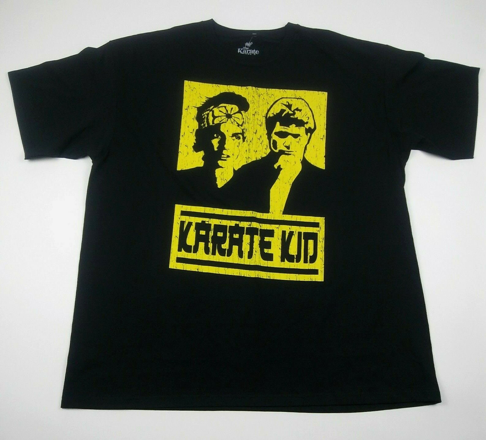 KARATE KID Cobra Kai Daniel LaRusso John Kreese T-Shirt Men&rsquo;s 2XL Black Yellow