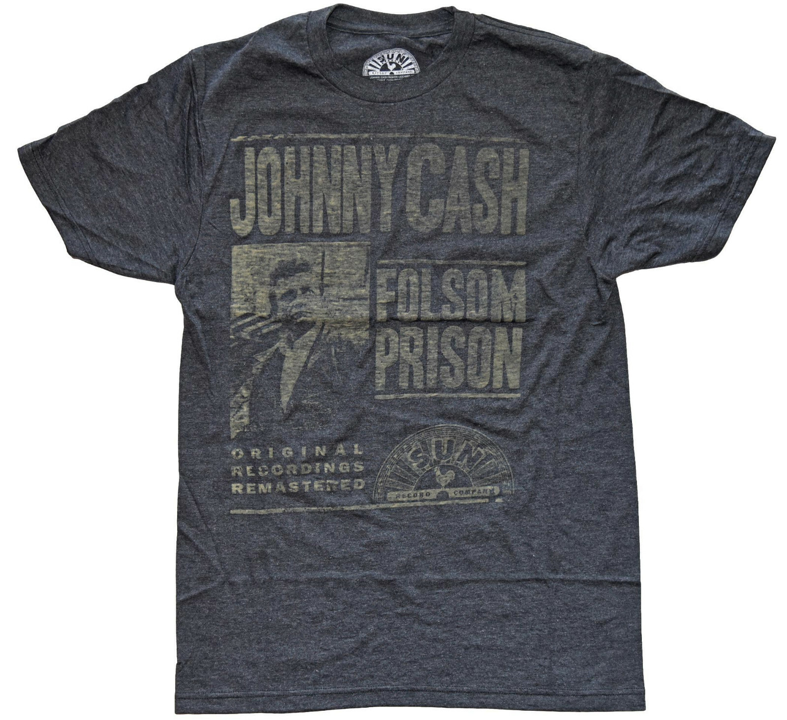 Johnny Cash Folsom Prison Vintage Distressed Design Men&rsquo;s T-Shirt New