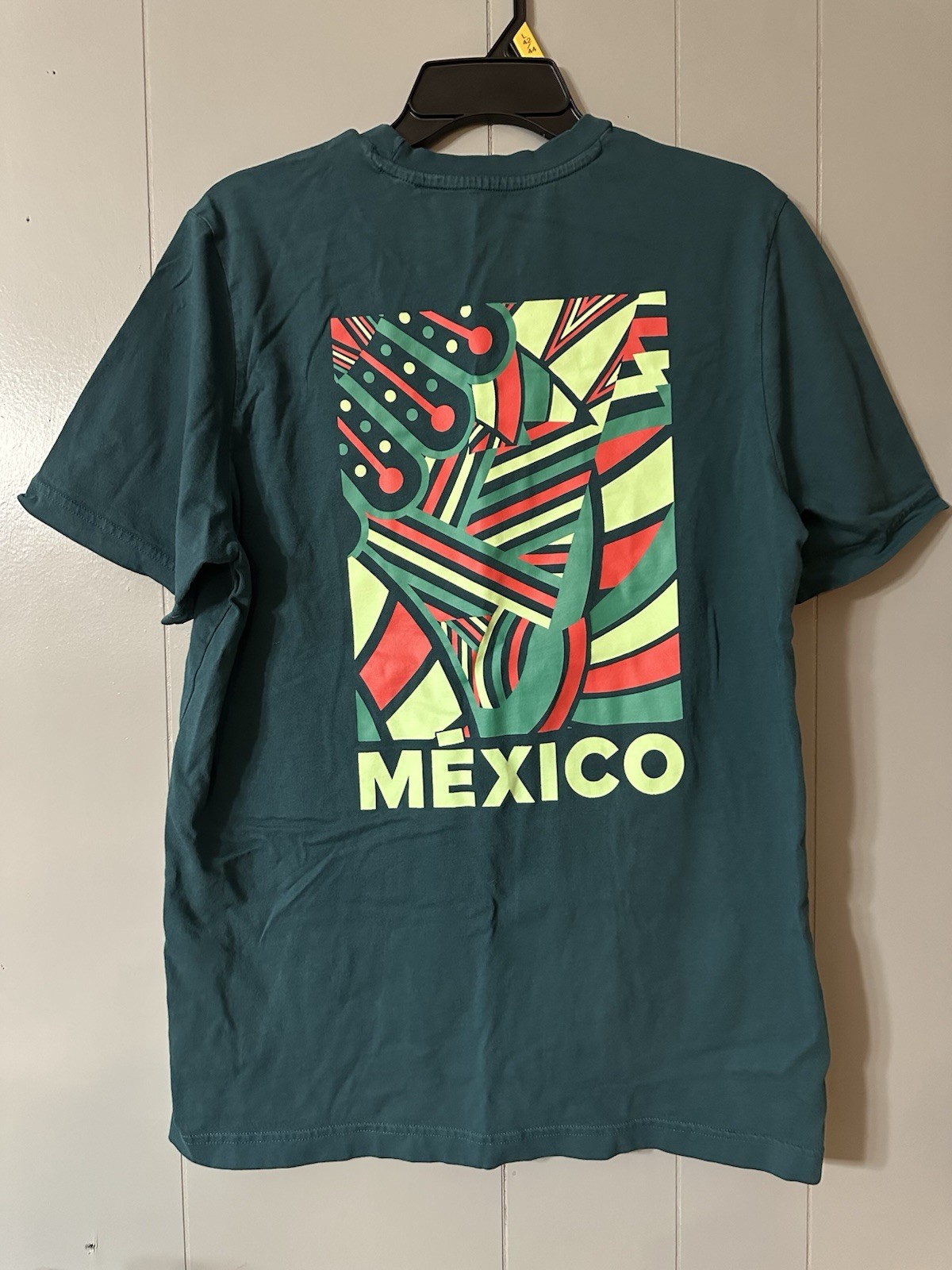 Adidas Mexico Graphic T Shirt Mens Large Green Soccer Futbol Short Sleeve Tee