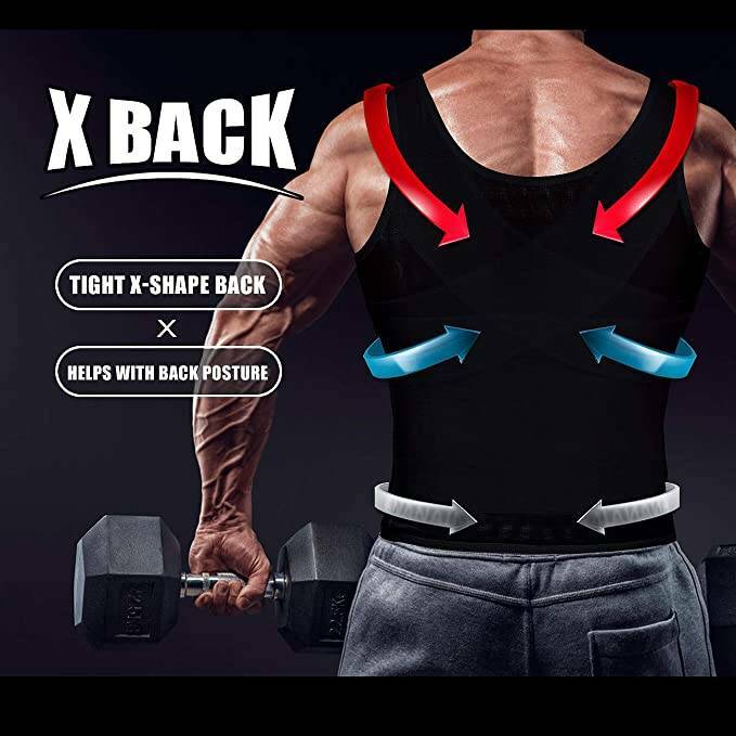 # Men&rsquo;s Body Shaper Slimming Shirt Compression Sauna Vest Elastic Slim Shapewear