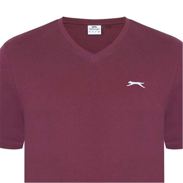 Mens Slazenger 100% Cotton V Neck T Shirt XS S M L XL XXL 3XL 4XL BNWT