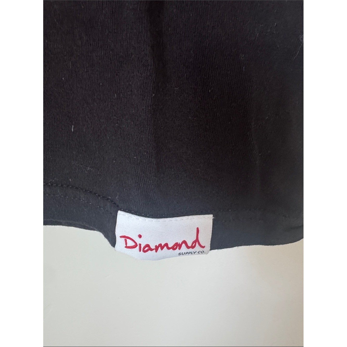 Diamond Supply Co Floral Box Logo Graphic T-Shirt Black 100% Cotton Medium