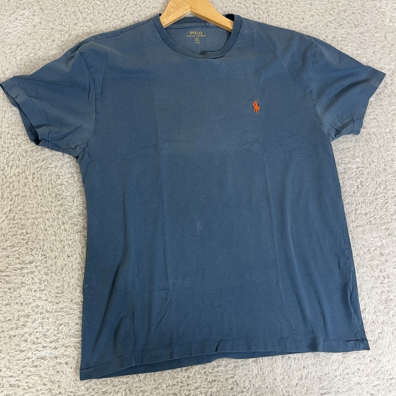 Polo Ralph Lauren T Shirt Mens S Small Cotton Crew Neck Short Sleeve