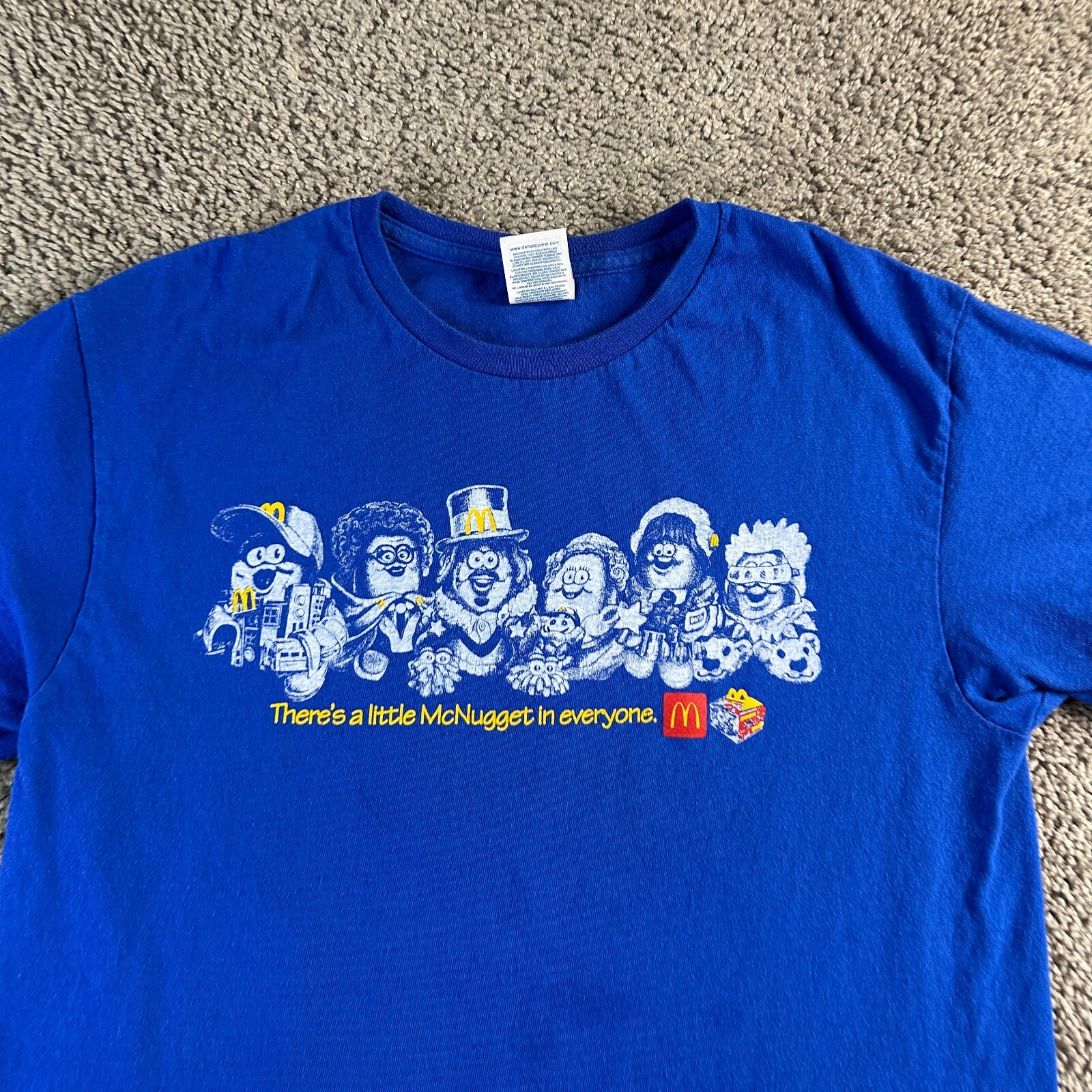 Mcdonalds Kerwin Frost Shirt Men Medium Blue A Little McNugget In Everyone