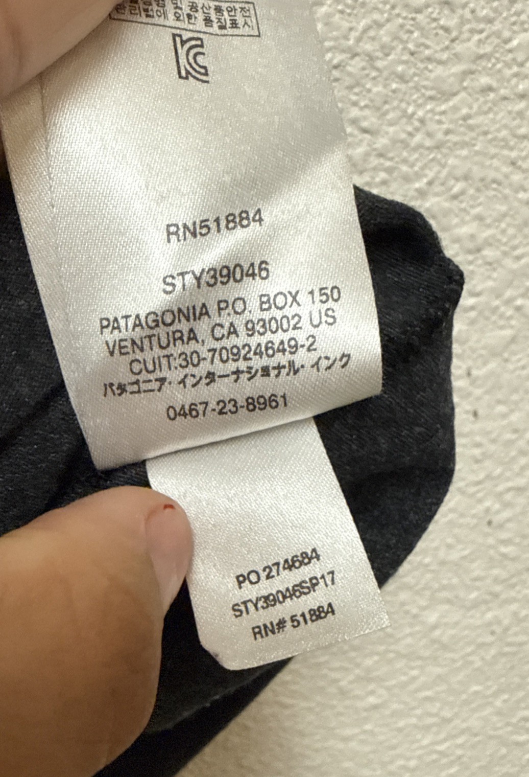 Patagonia Live Simply « Spork » T-shirt Men&rsquo;s Gray Short Sleeve 39046 Sz S