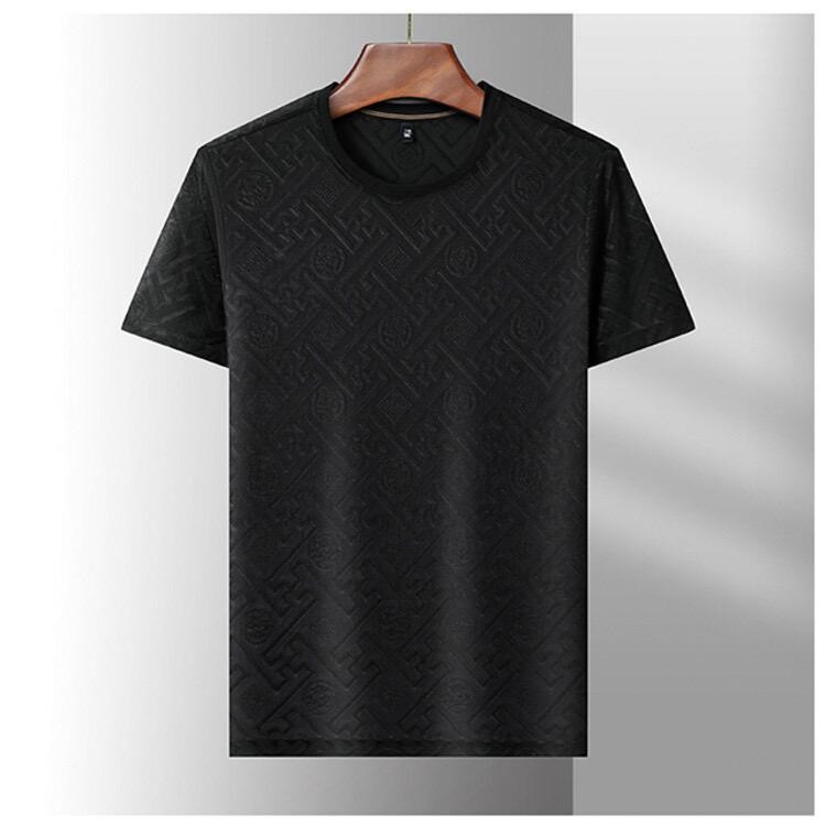Men’s Breathable Ice Silk T-shirt Lightweight Summer Casual Designer Tee New