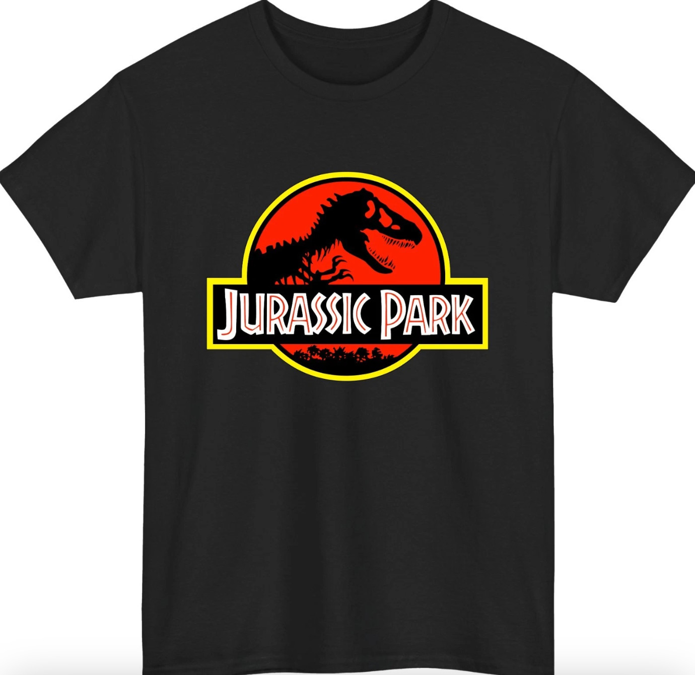 Jurassic Park Dinosaur T-Shirt Classic T-Rex Retro Movie Vintage Dino Gift Top