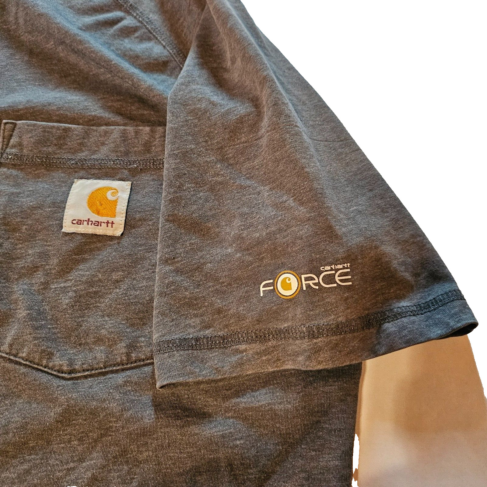 Carhartt Mens Workwear SZ S Gray Pocket Short-Sleeve T-Shirt