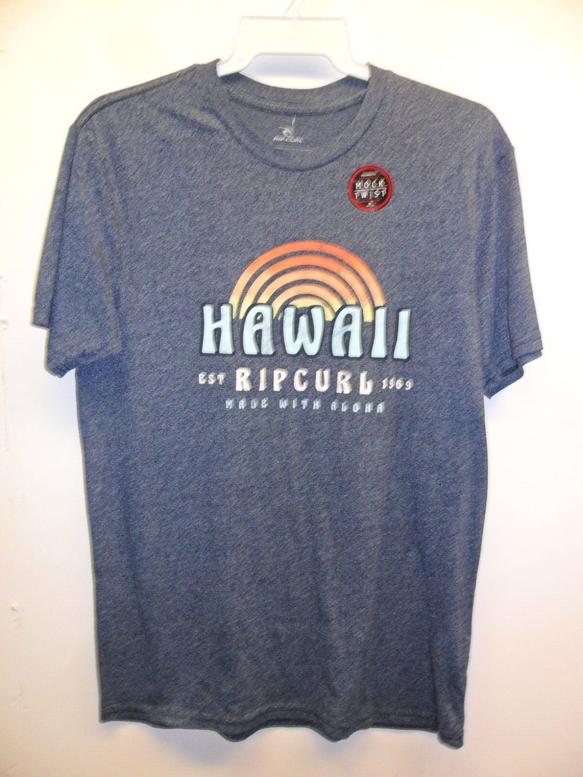 Rip Curl Men&rsquo;s S/S T-Shirt RAINBOW VIBES – NAVY – Medium – NWT – LAST ONE