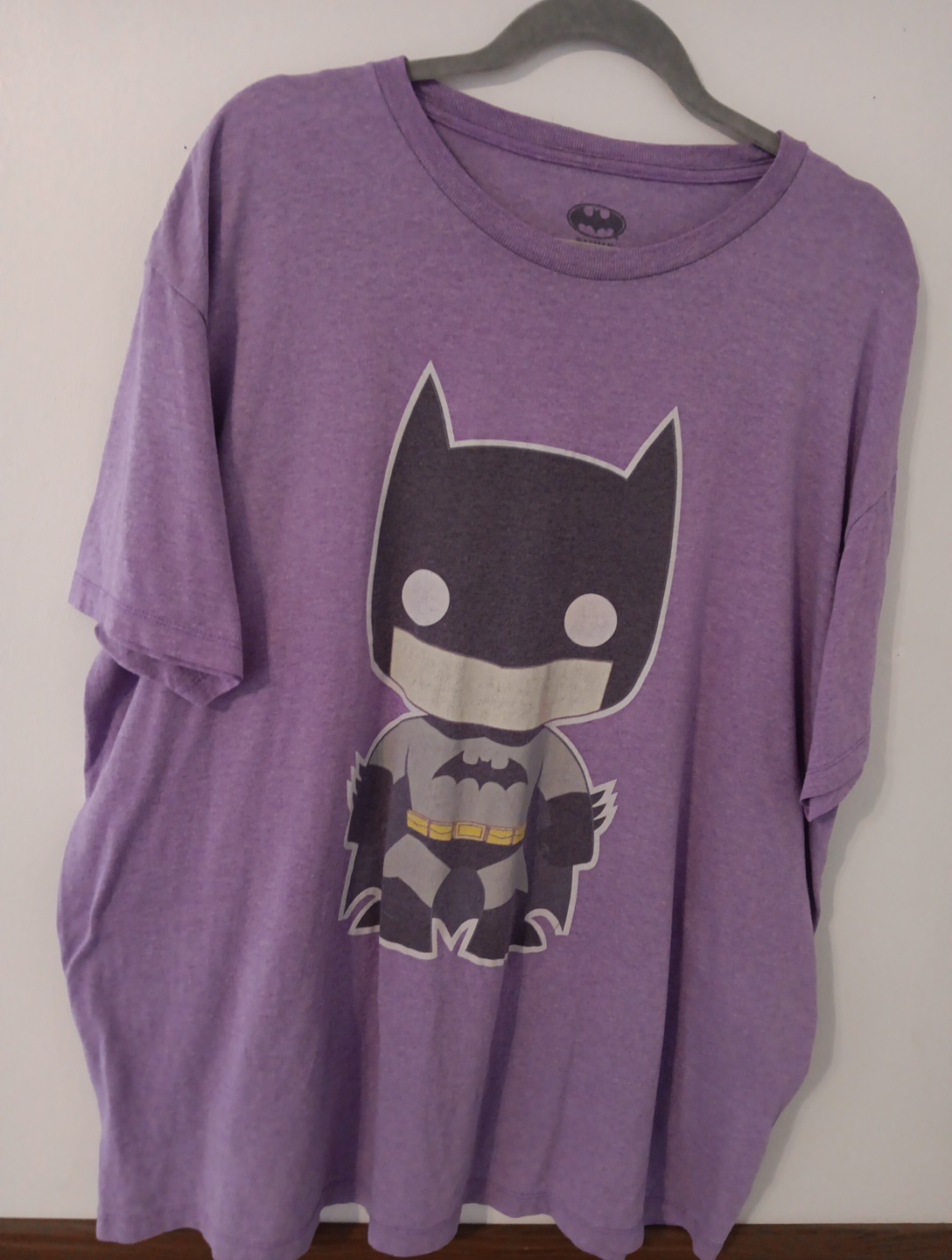 Funko Batman Purple T-Shirt Sz. XXL Small Blemish on back as shown in photo .