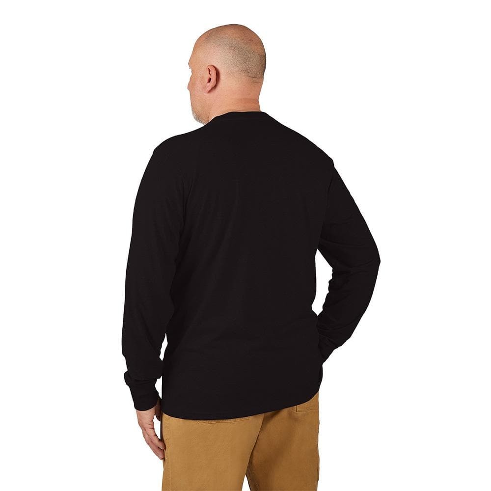 Milwaukee Men&rsquo;s X-Large Black Cotton/Polyester Long-Sleeve Hybrid Work T-Shirt