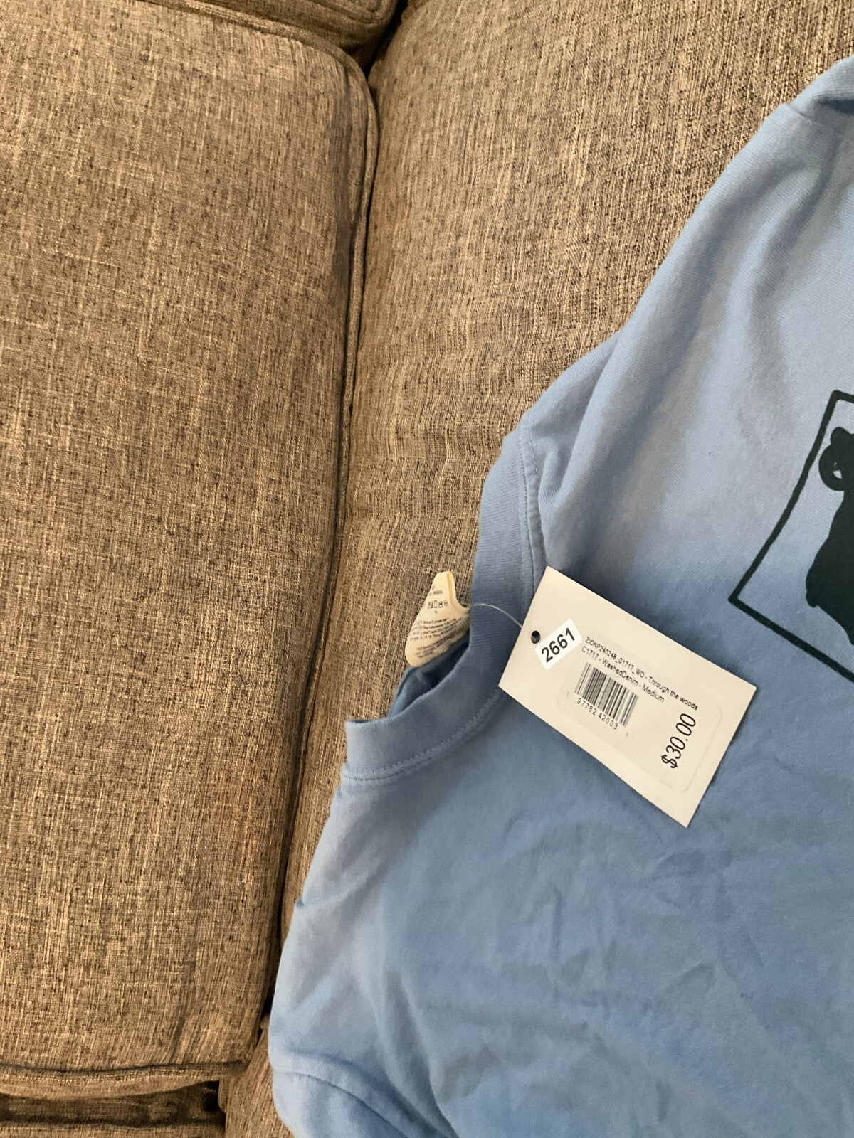Comfort Colors Men&rsquo;s Zion National Park T-Shirt M Washed Denim Through The Woods