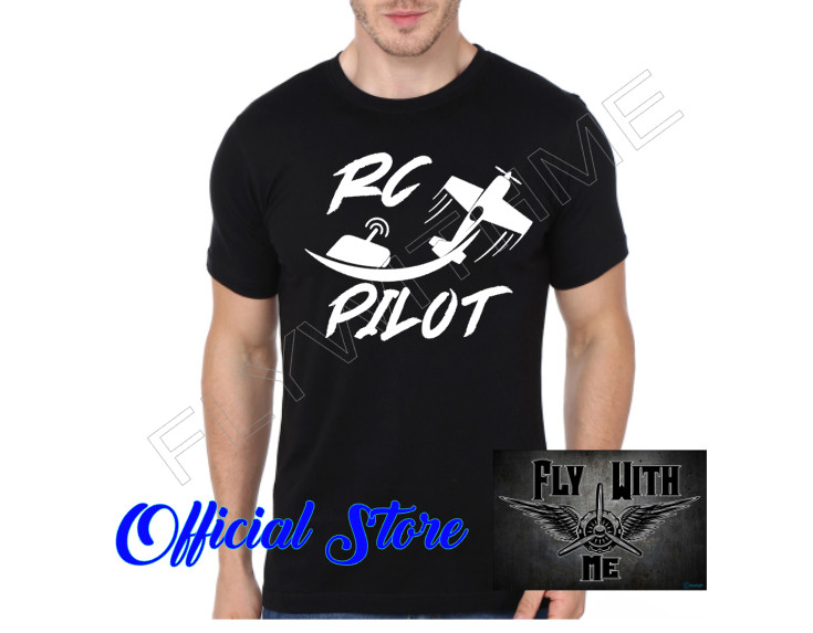 RC PILOT T-Shirt | 100% Cotton Tee HTV Front Design RC Plane Hobby Gift S-3XL