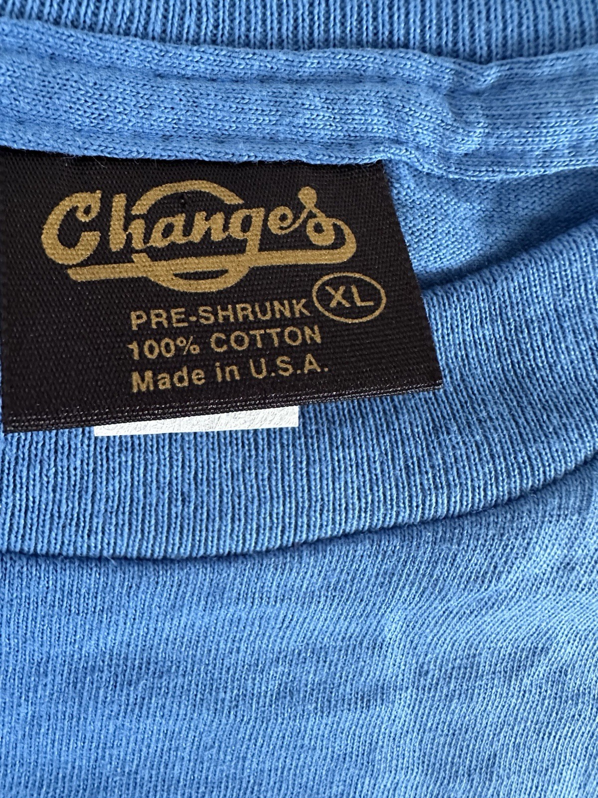 VTG Peanuts Gang Changes T-Shirt XL Blue Ski 10 Character Single Stitch