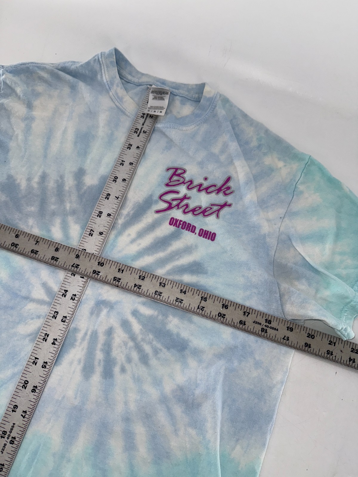 Brick Street Colortone T-Shirt Men’s M Blue Tie-Dye 100% Cotton YGI I5-39
