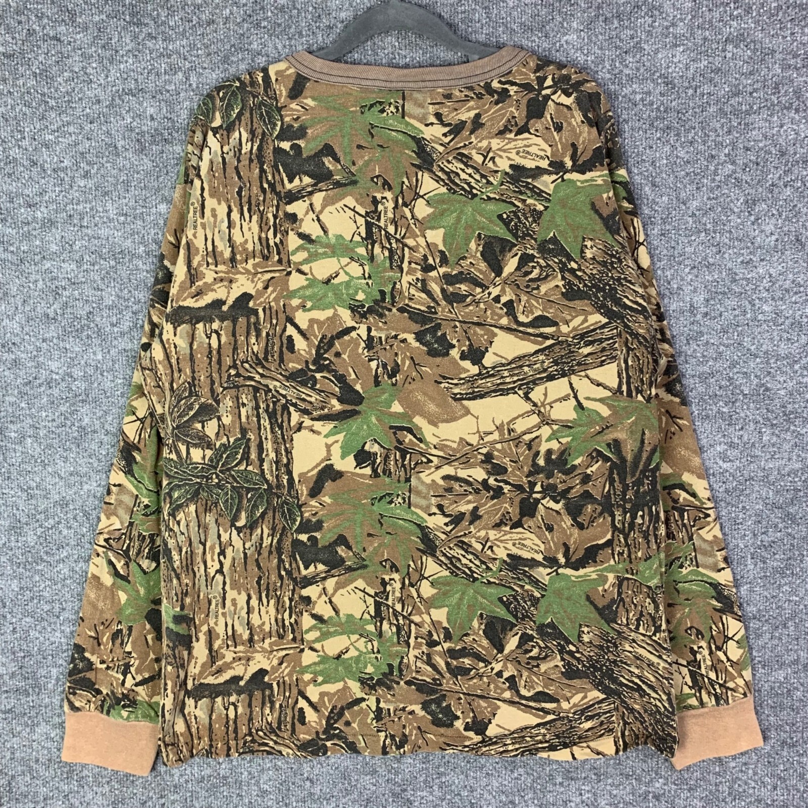 Vintage Spartan Realtree Como Long Sleeves Pullover Shirt Mens L/XL USA MADE
