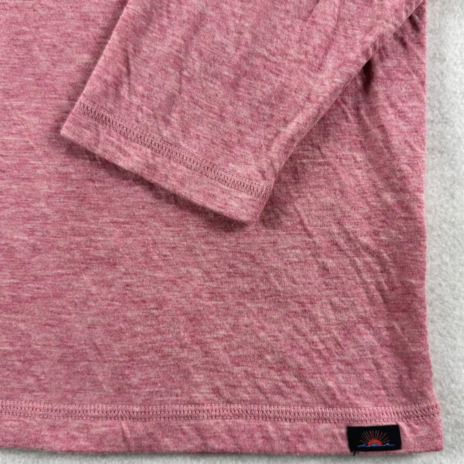 Faherty Cloud Cotton Henley Mens Large Long Sleeve Shirt Light Pink Pima Modal