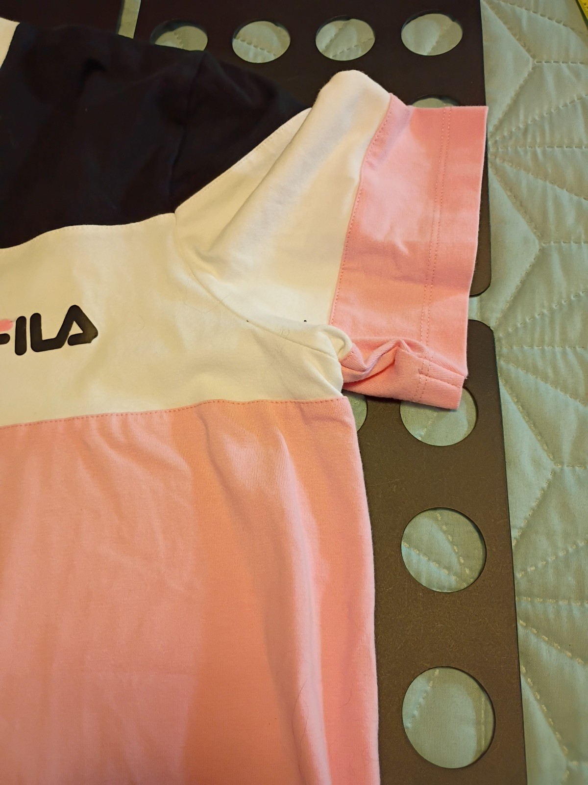 Men&rsquo;s FILA Sport Athletic Wear T- Shirt Pink Black White XL New