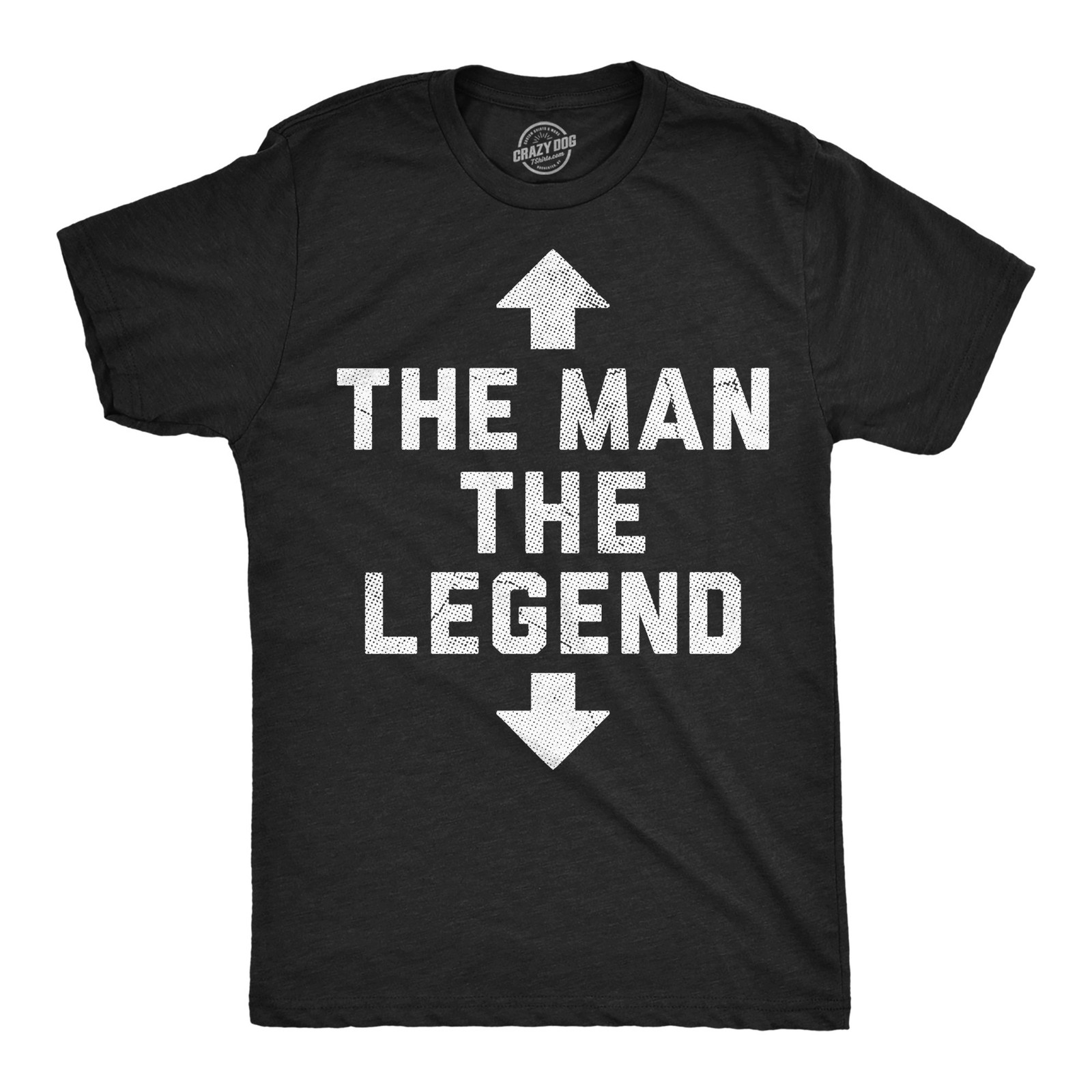 Mens Funny T Shirts The Man The Legend Sarcastic Arrow Graphic Novelty Tee for