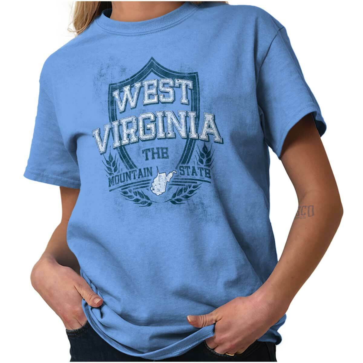 West Virginia State Motto Souvenir Tourist Ladies TShirts Tees T For Women
