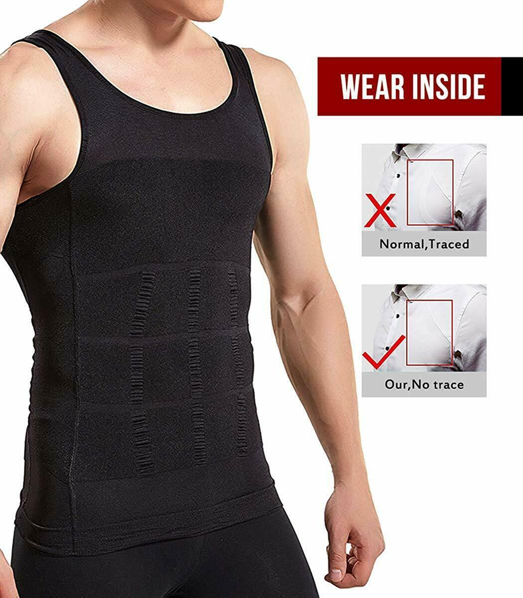 Shaper Men&rsquo;s Body Shaper Toning T-Shirt Ultra Durable Vest Compression Underwear