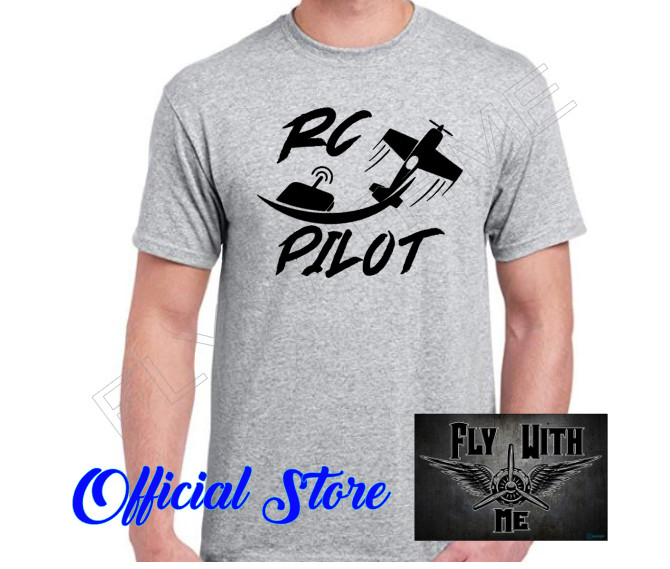 RC Airplane Pilot Tee RC Flying Hobby Shirt HTV Design Cotton