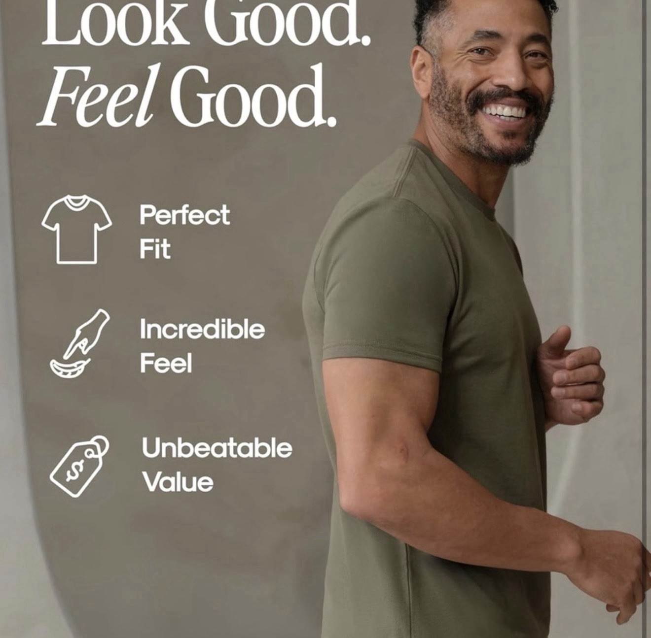 True Classic Men’s T-Shirts 3-Pack – Crew Neck Short Sleeve – NEW IN BAG