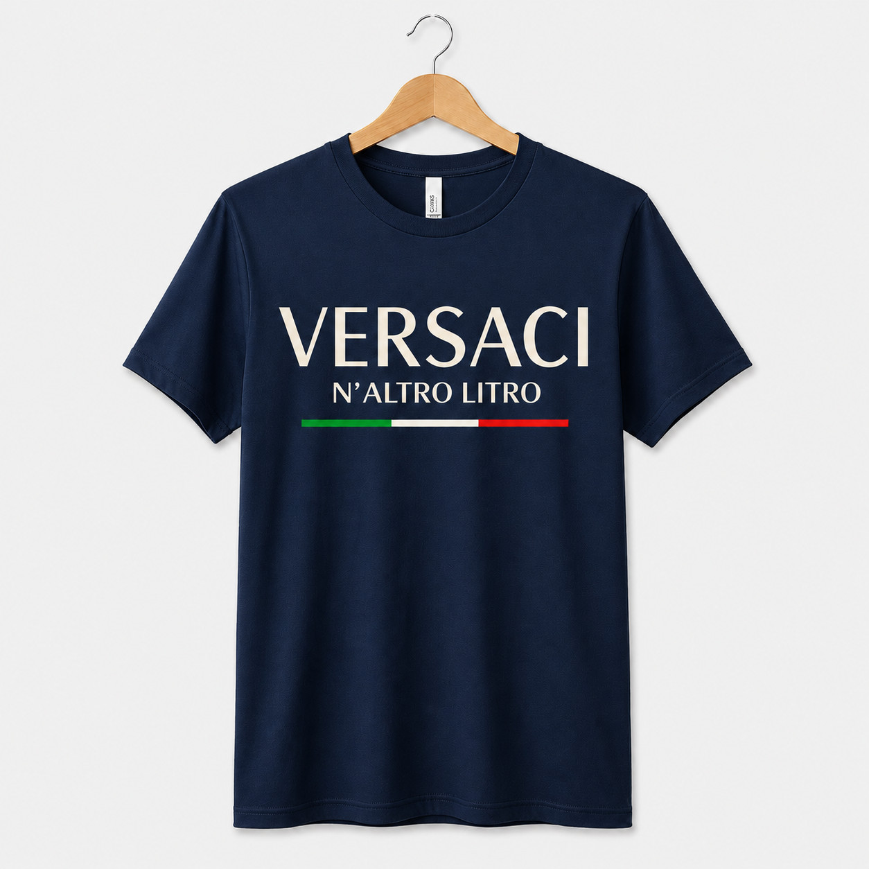 Versaci N’Altro Litro Funny T-Shirt – Unisex Casual Writing T-Shirt