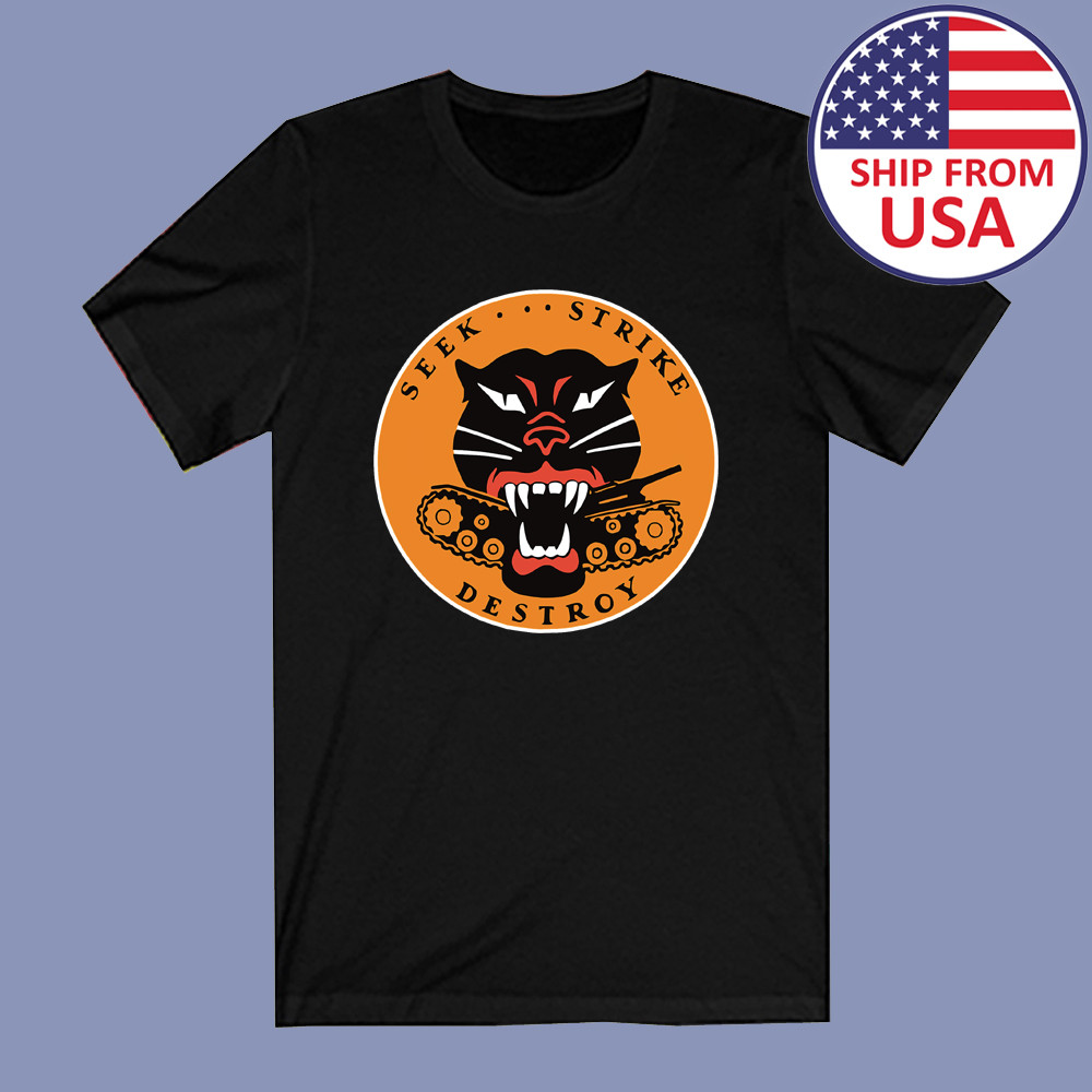 Tank Destroyer Panther Hellcat World War II Army Military Black T-Shirt