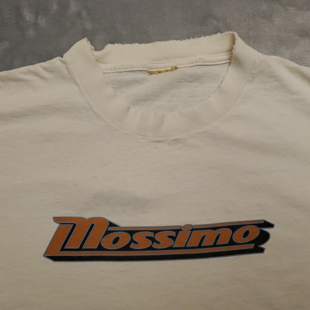 Mossimo Shirt Mens XL White Well Wrought Short Sleeve Skate 90s Retro Torch Tee