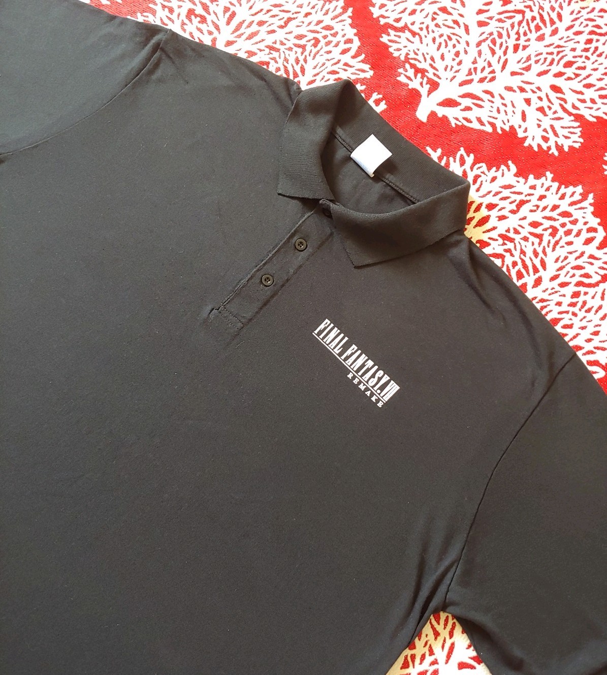 Final Fantasy VII Remake Polo Shirt Square Enix Video Game Tee RPG Gaming