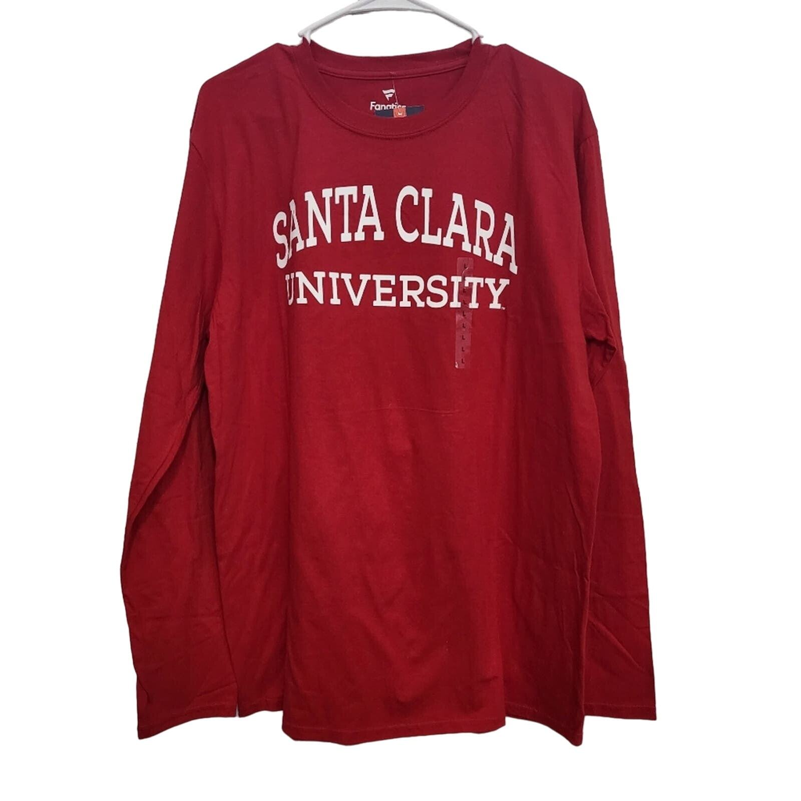 NEW SCU SANTA CLARA UNIVERSITY LONG SLEEVE RED T-SHIRT MSRP $29.98 – XL