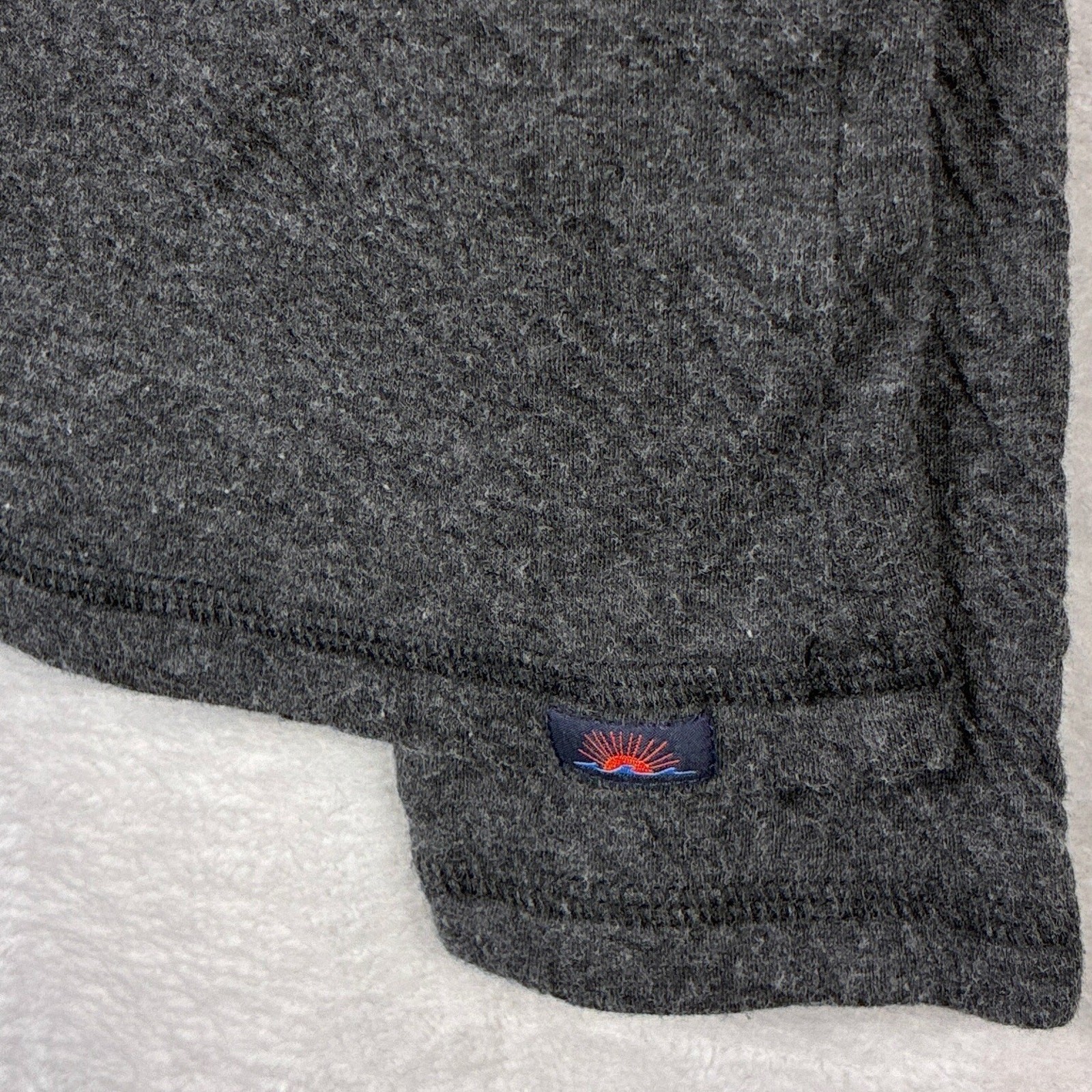 Faherty Cloud Henley Shirt Men XL Charcoal Gray Heather Preppy Outdoor Huckberry
