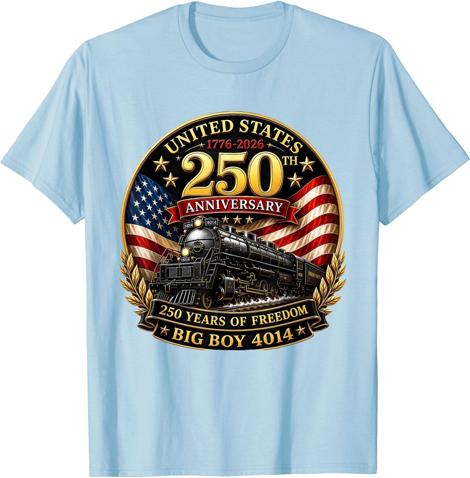 Big Boy 4014 Vintage 250 Steam Locomotive Railroad Train T-Shirt