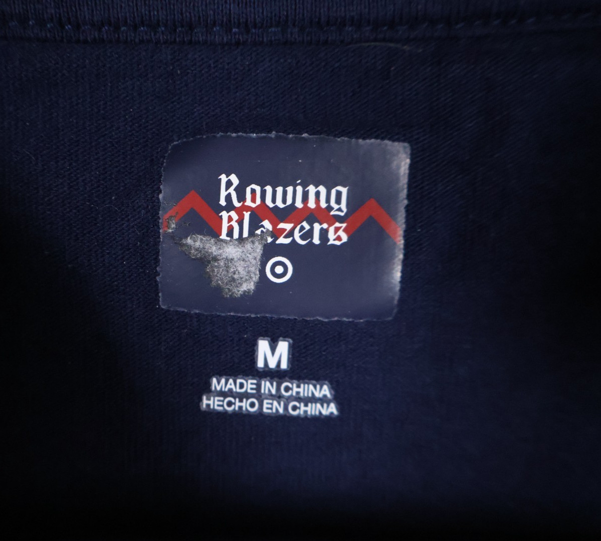 Rowing Blazers x Target T-Shirt Men&rsquo;s Medium Dark Blue Disregard Rules Slogan