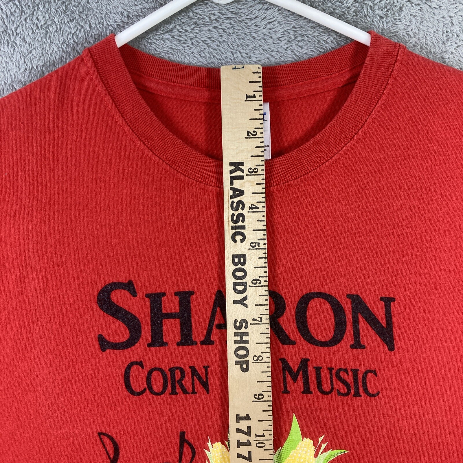 Music Festival Shirt Adult Large Red 2013 Sharon TN Corn Graphic Tee