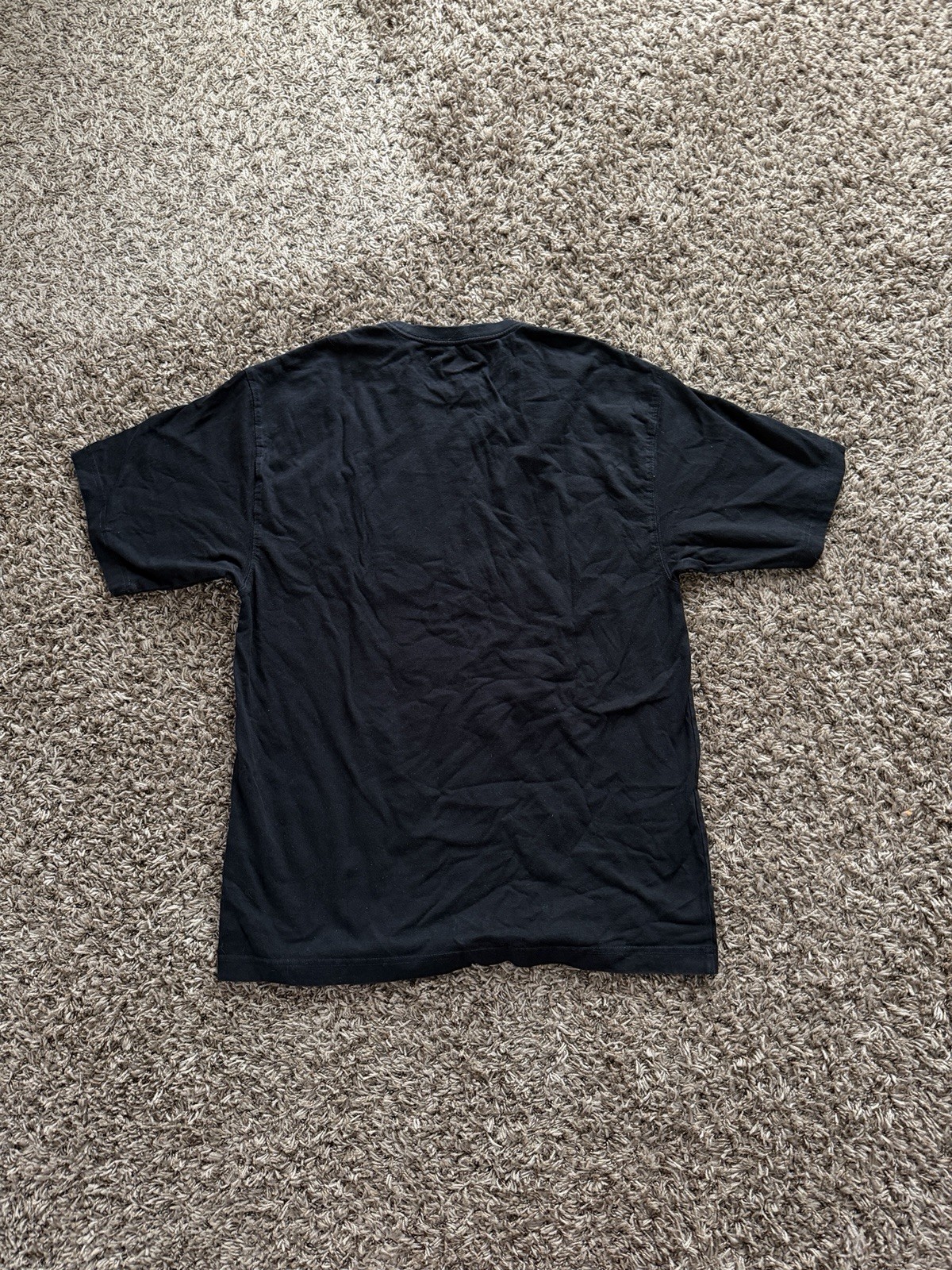 Dickies Men&rsquo;s Black Cotton Knit Crew Neck Short Sleeve Pocket Logo T-Shirt L