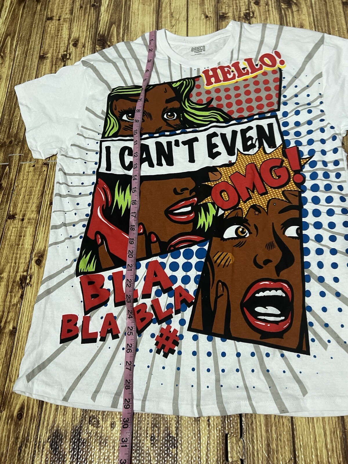 Brisco Brands T Shirt Comic Strip Sz XL “I Can’t Even” Bla Bla Bla