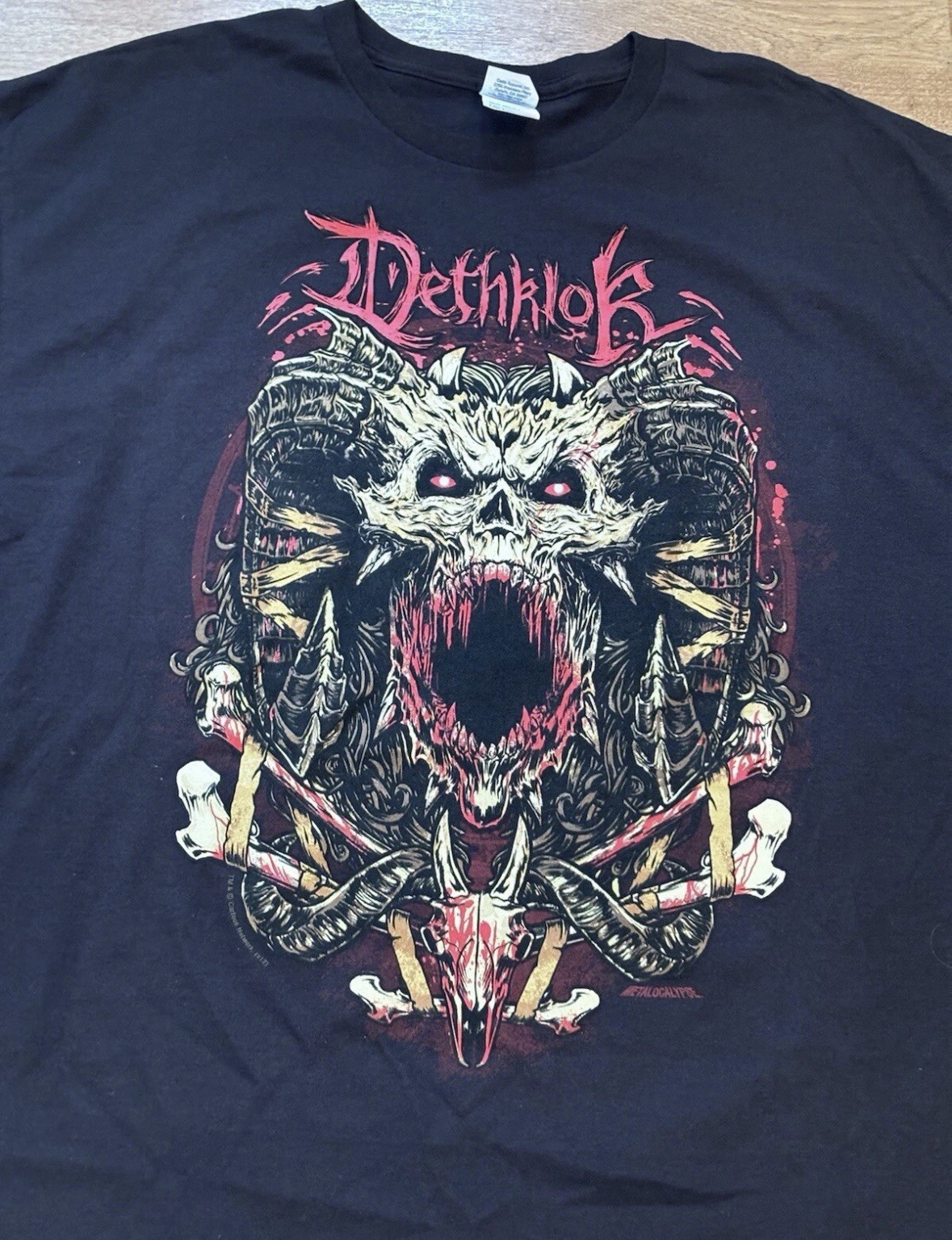2009 Dethklok Metalocalypse Promo World Tour Shirt 2XL Rock