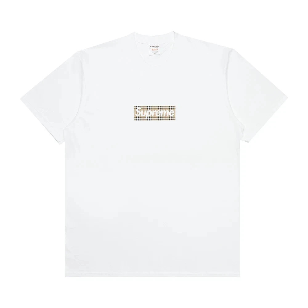 Supreme Burberry Box Logo Tee White SS22 – Size Medium NEW WITH TAGS IN PLASTIC