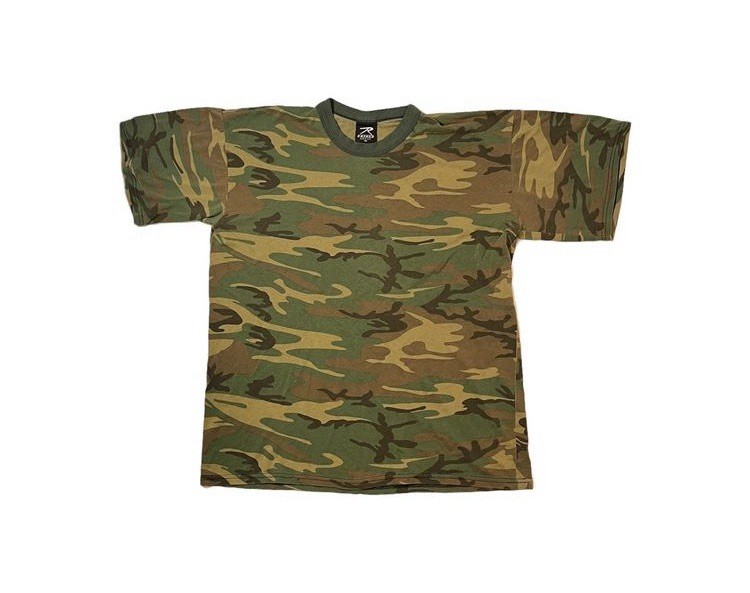 Vintage Rothco USA Woodland Camo Shirt