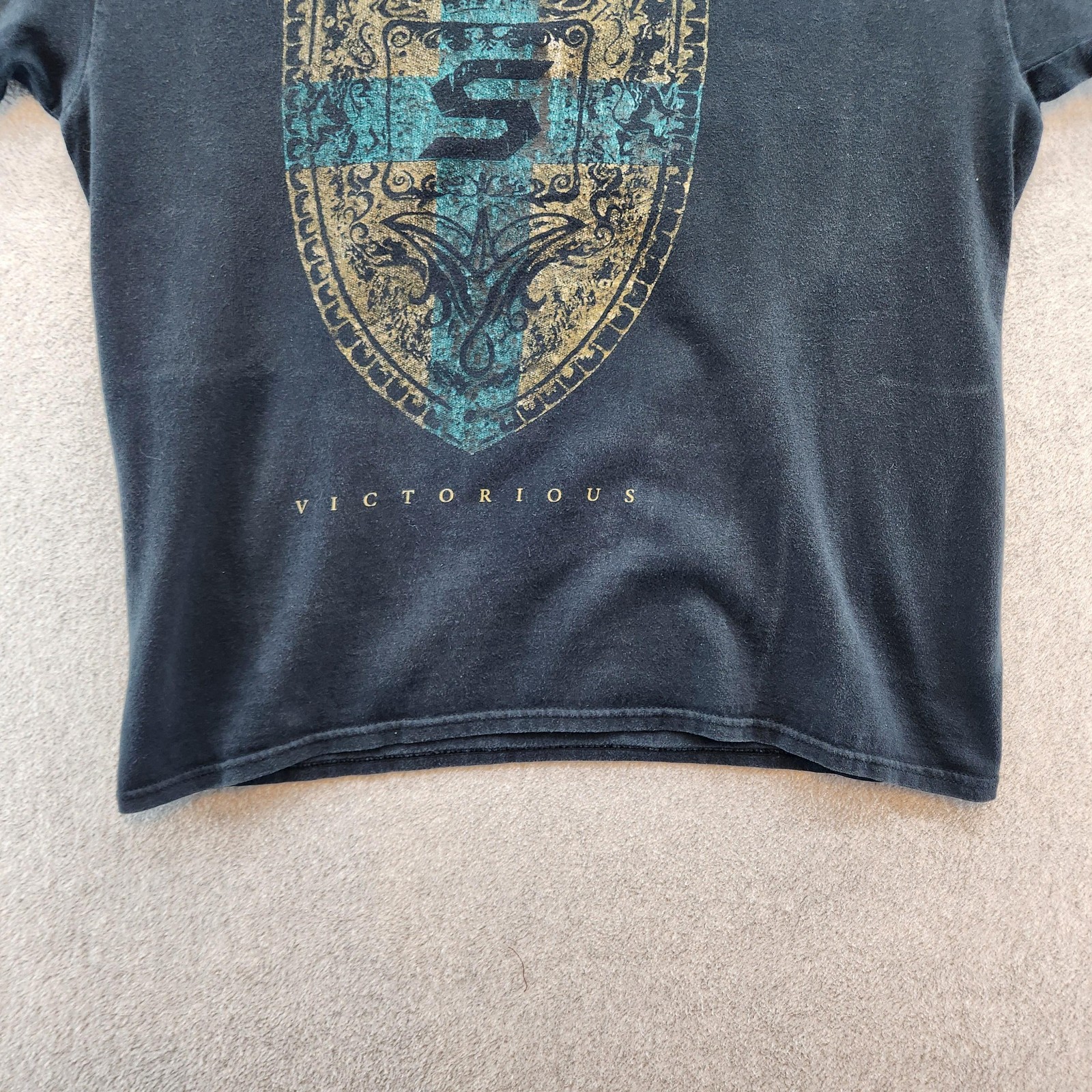 Skillet Shirt Mens Large Black Victorious Album Graphic Rock Band Tee Music